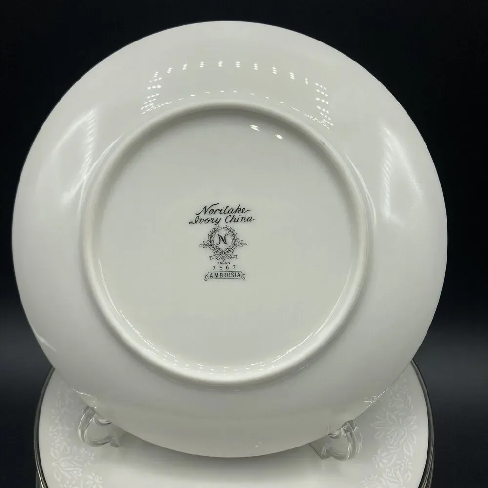 10 Set Vtg Noritake Japan Ambrosia Bread & Butter Plate 6 1/2